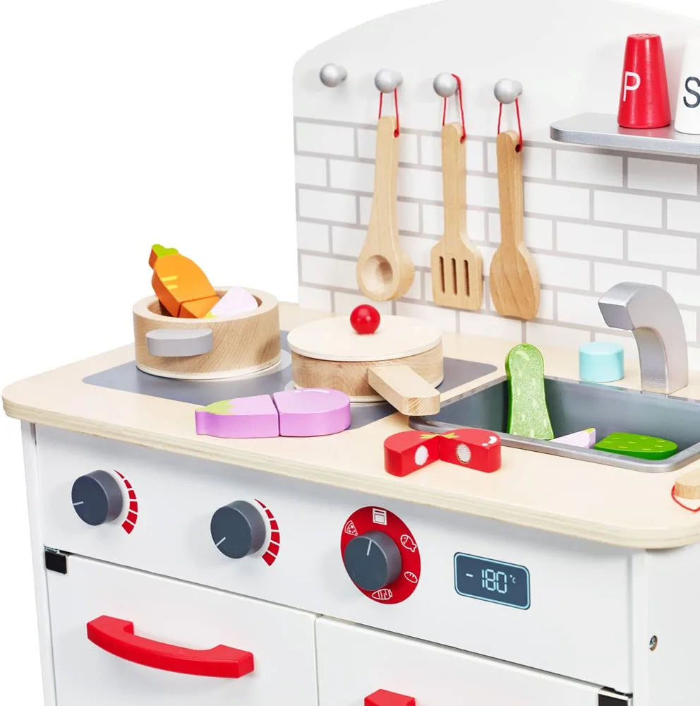 Children's Wooden Kitchen to play with accessories - MoonyBoon