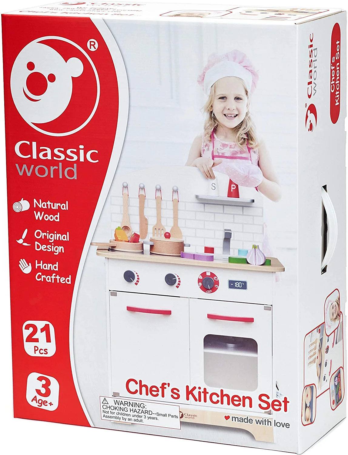 Children's Wooden Kitchen to play with accessories - MoonyBoon