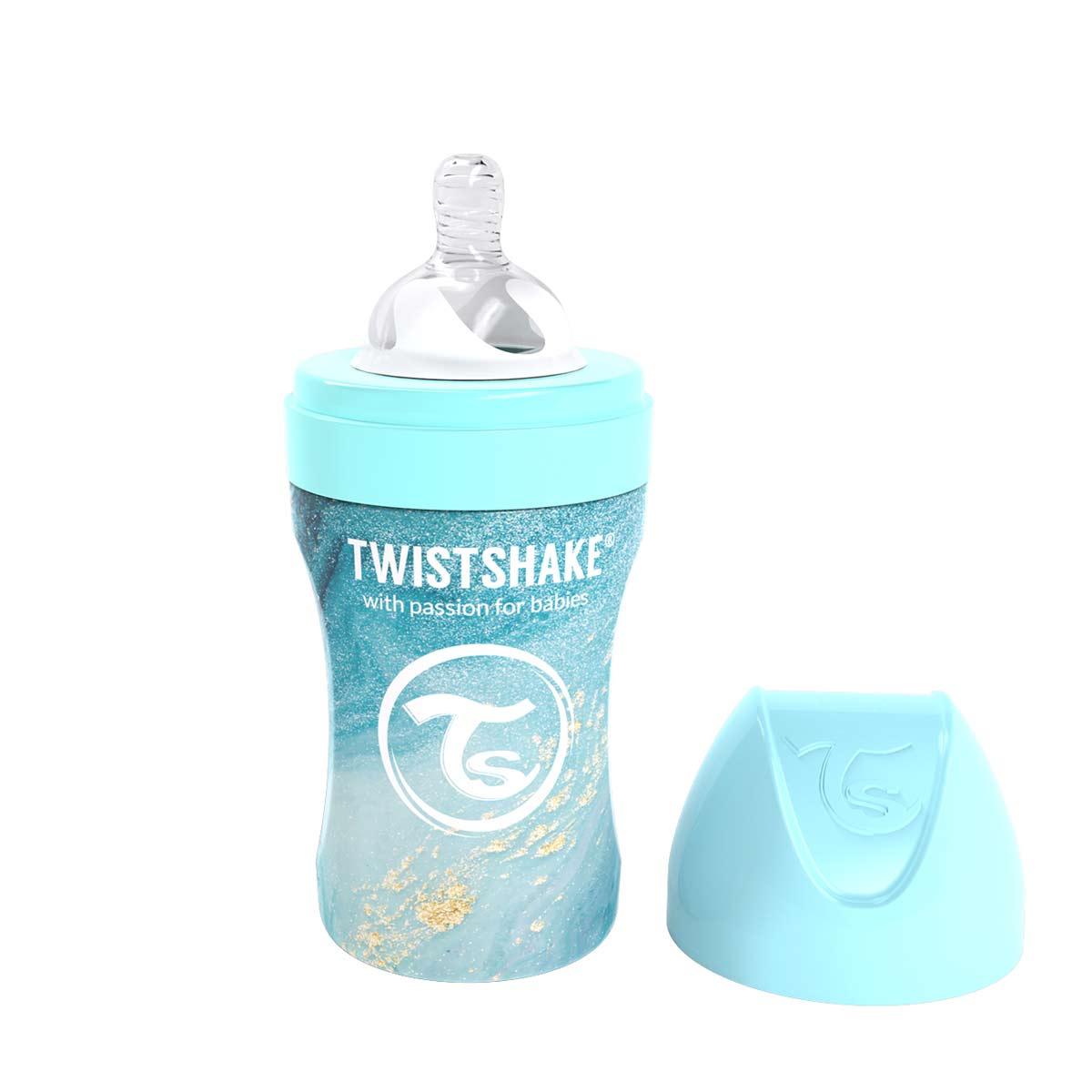 TWISSHAKE 260 ml Anti-Colic Stainless Steel Bottle - MoonyBoon